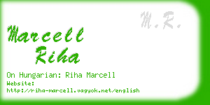 marcell riha business card